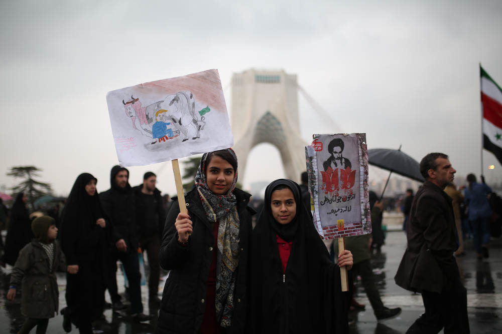 Iran Revolution at 40 [Mohammad Ali Najib/Al Jazeera]