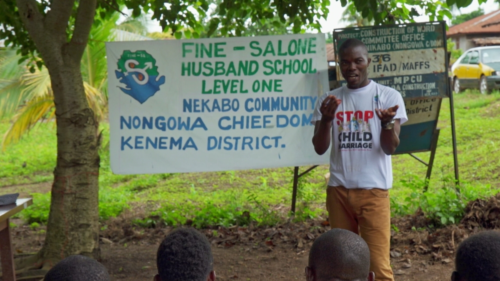 Pidia introduces villagers to The Husband School