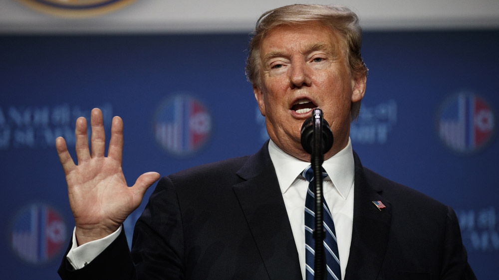 Trump has said sanctions remain the key sticking point in negotiations [Evan Vucci/AP Photo]