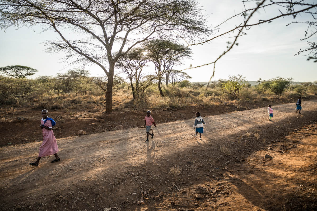 "We go door-to-door and talk to the girls'' parents and convince them to allow their daughters to come to school", explains Selina. She believes that the practice of FGM is strongly related to the lack