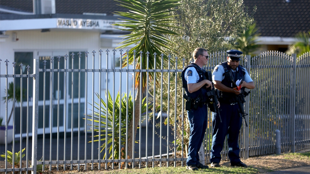 Multiple Fatalities Following Christchurch Mosque Shootings CHRISTCHURCH, NEW ZEALAND - MARCH 15: A floral tribute is seen on Linwood Avenue near the Linwood Masjid on March 15, 2019 in Christchurch