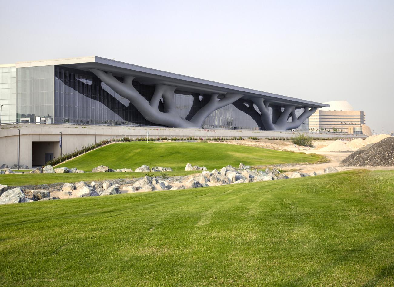 Qatar National Convention Center, Doha, Qatar [Hisao Suzuki/Courtesy of the Hyatt Foundation/Pritzker Architecture Prize] 