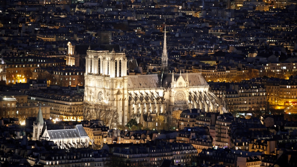 The cathedral was undergoing renovation work at the time the fire erupted [File: Charles Platiau/Reuters]