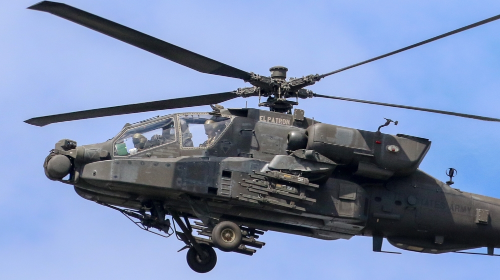 Apache helicopter
