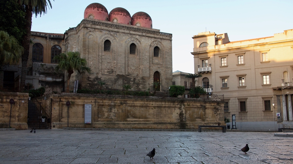 The domed roof of the San Cataldo church is an example of Arab-Norman architecture that can be found across Palermo [Savin Mattozzi/Al Jazeera]