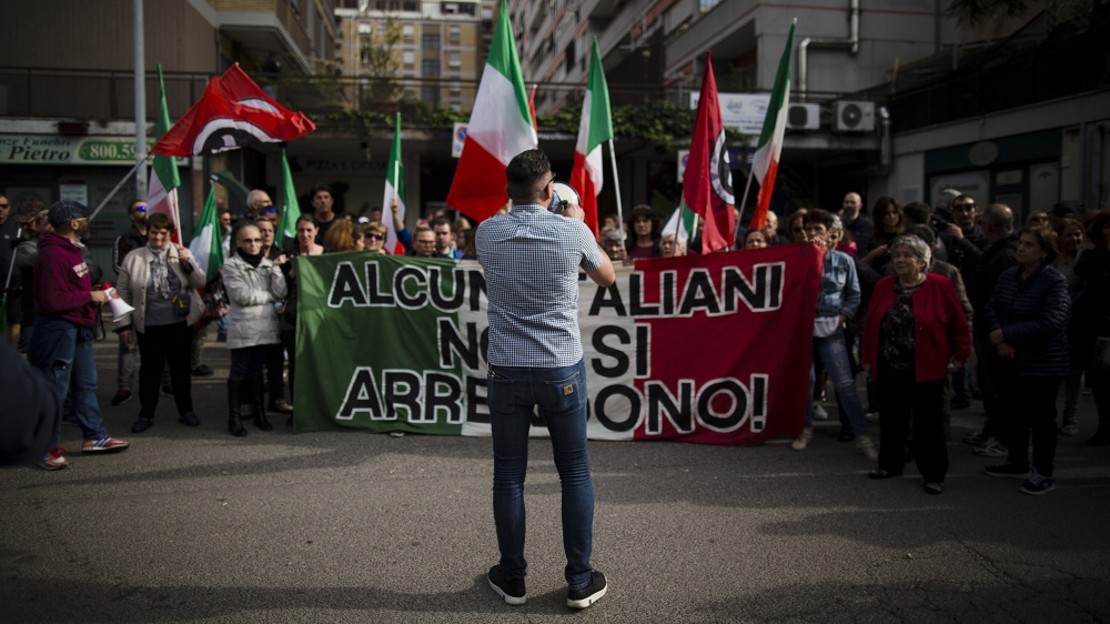 Protest In Casal Bruciato