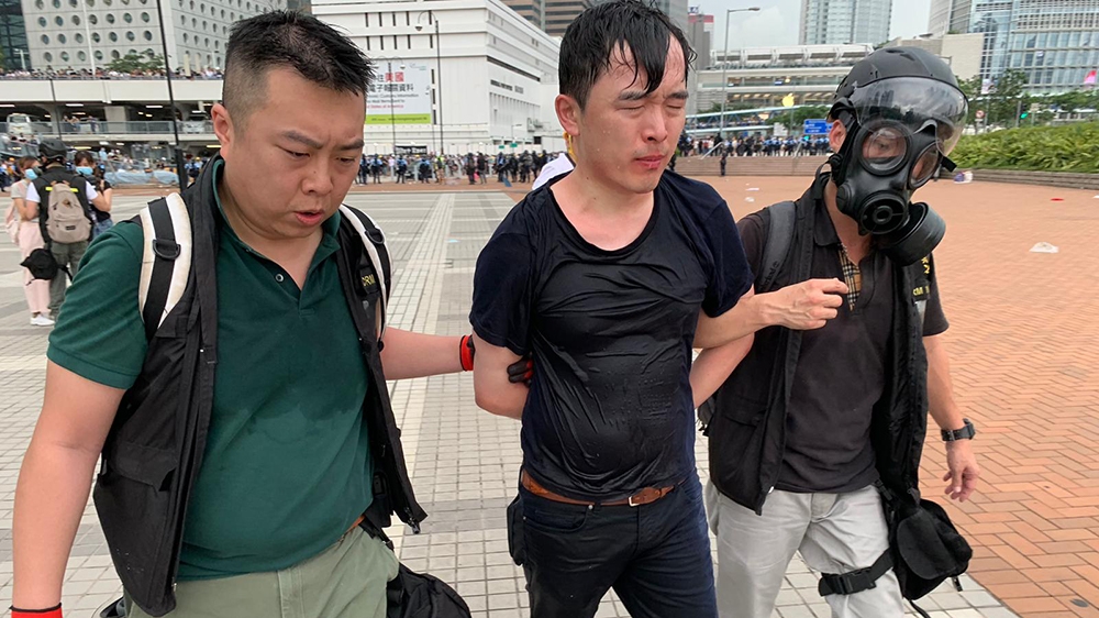 Hong Kong protest [Euan McKirdy/Al Jazeera]