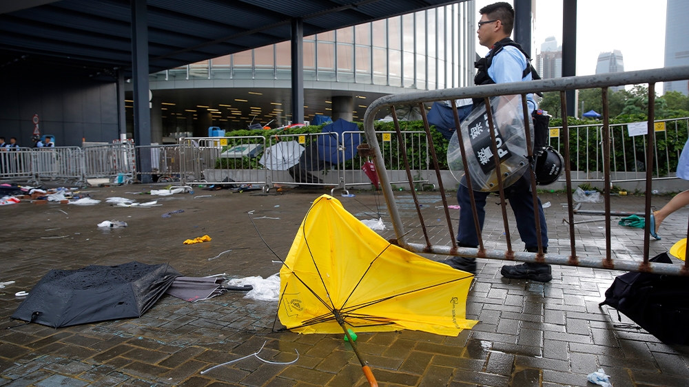 Hong Kong day after clean up