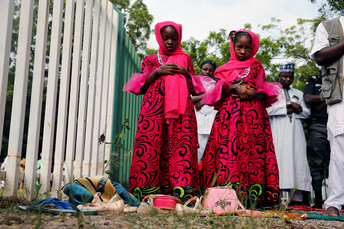 Muslims celebrate Eid al-Fitr with mass prayers marking the end of Ramadan in Abuja, Nigeria June 4, 2019 REUTERS/Afolabi Sotunde
