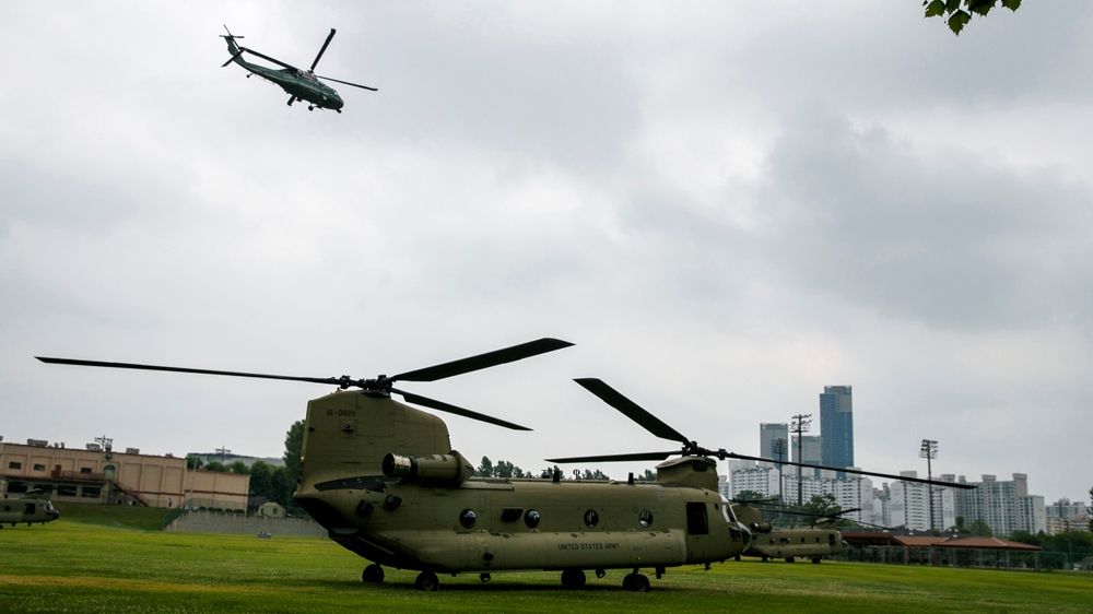 President Donald Trump  Marine One