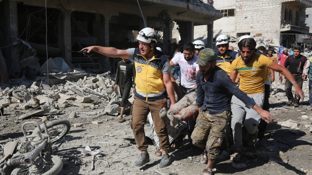 Russian airstrike kills at least 17 in marketplace in Idlib, Syria