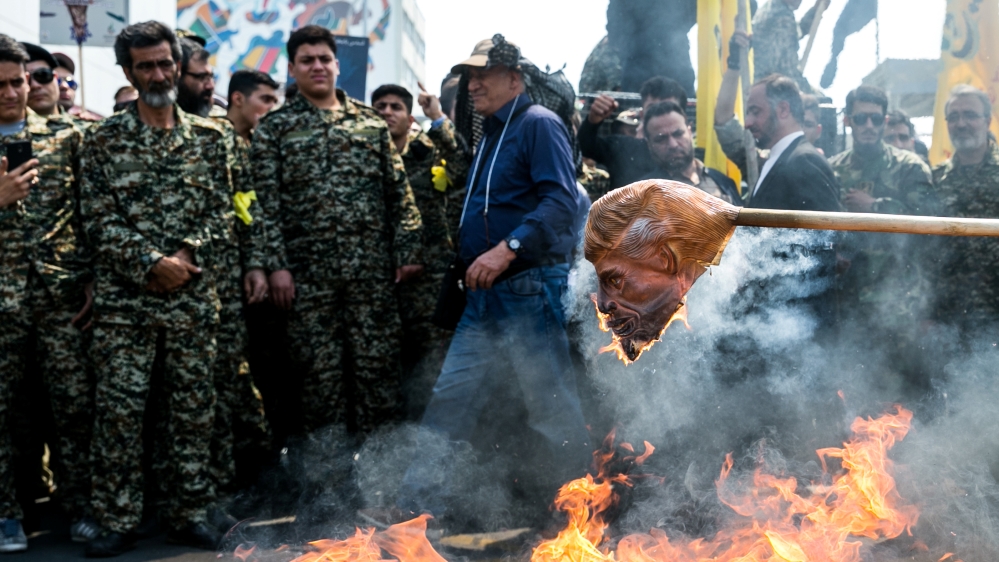 Iran Trump protest