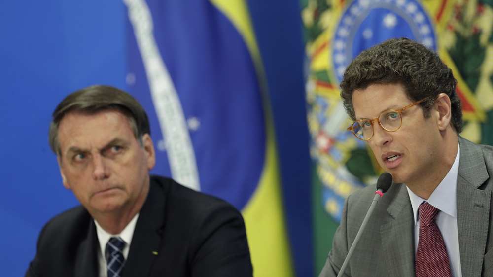 Jair Bolsonaro and Ricardo Salles dispute deforestation data