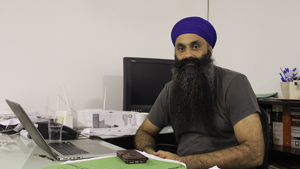 Satnam Singh Bains, a barrister with PDAP, said the group investigated 8,257 cases of enforced disappearances and illegal cremations during a 10-year investigation [Bilal Kuchay/Al Jazeera] [Al Jazeera]