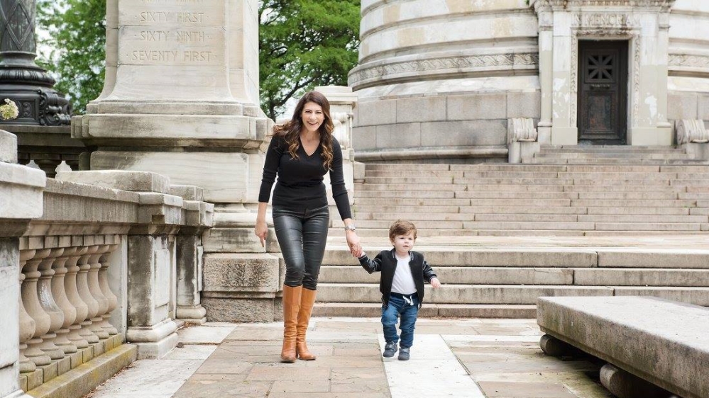 Jordan Jayson and her son