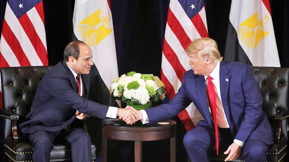 Trump holds a bilateral meeting with Egypt''s President Abdel Fattah el-Sisi
