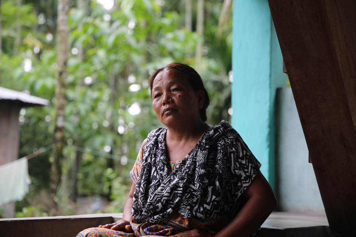 Pushma Di, a community worker of the shut Bundapandi tea garden, along with people in the community have started to run their cooperative after the tea garden shut and the entire management left. The