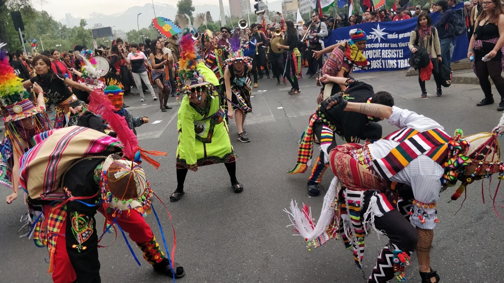 Indigenous march Chile