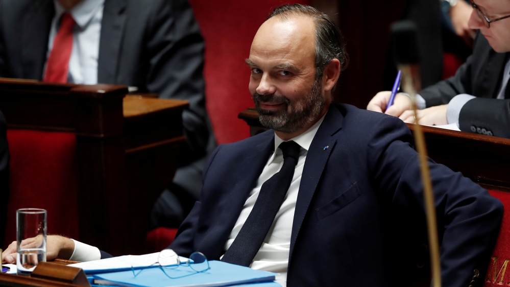 French Prime Minister Edouard Philippe attends a debate on migration at the National Assembly in Paris
