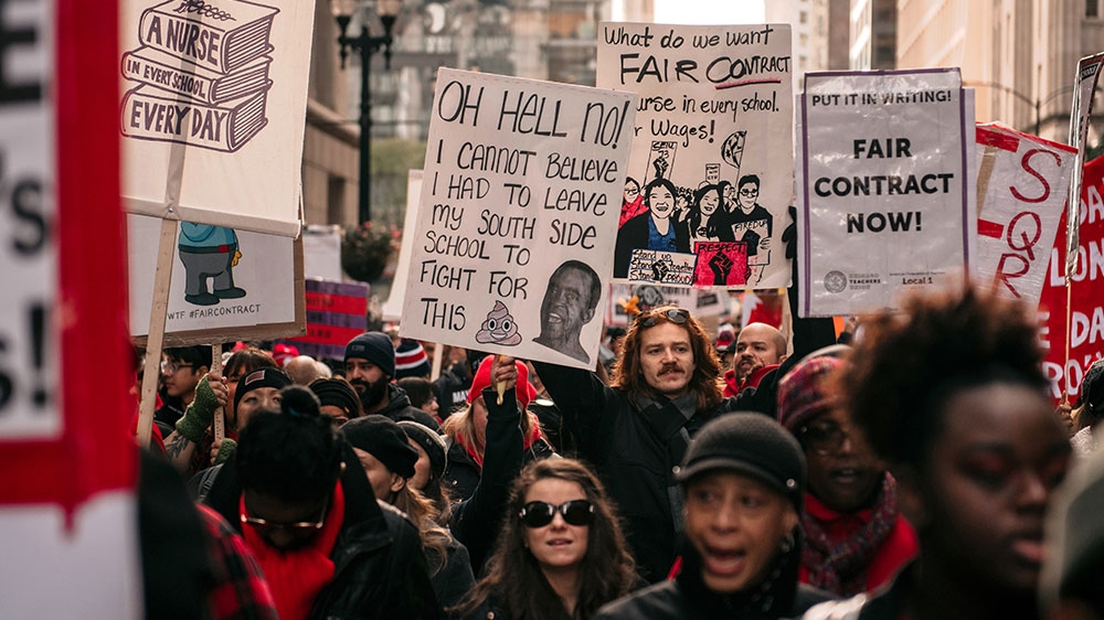 Teachers strike