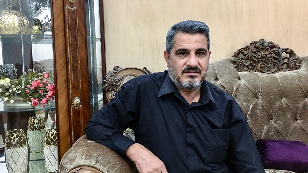 Hadi Al Azzawi’s son Mohammed was killed when a tear gas canister struck him in the neck