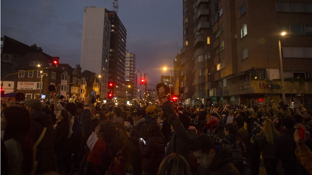 Colombia Bogota protest