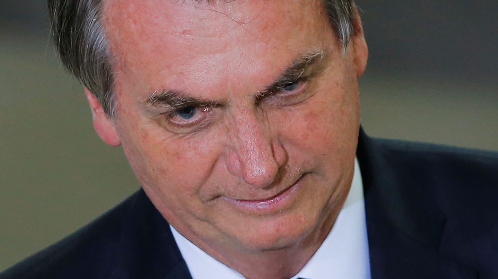 Brazil''s President Jair Bolsonaro attends a Christmas ceremony at Planalto Palace in Brasilia, Brazil December 19, 2019.