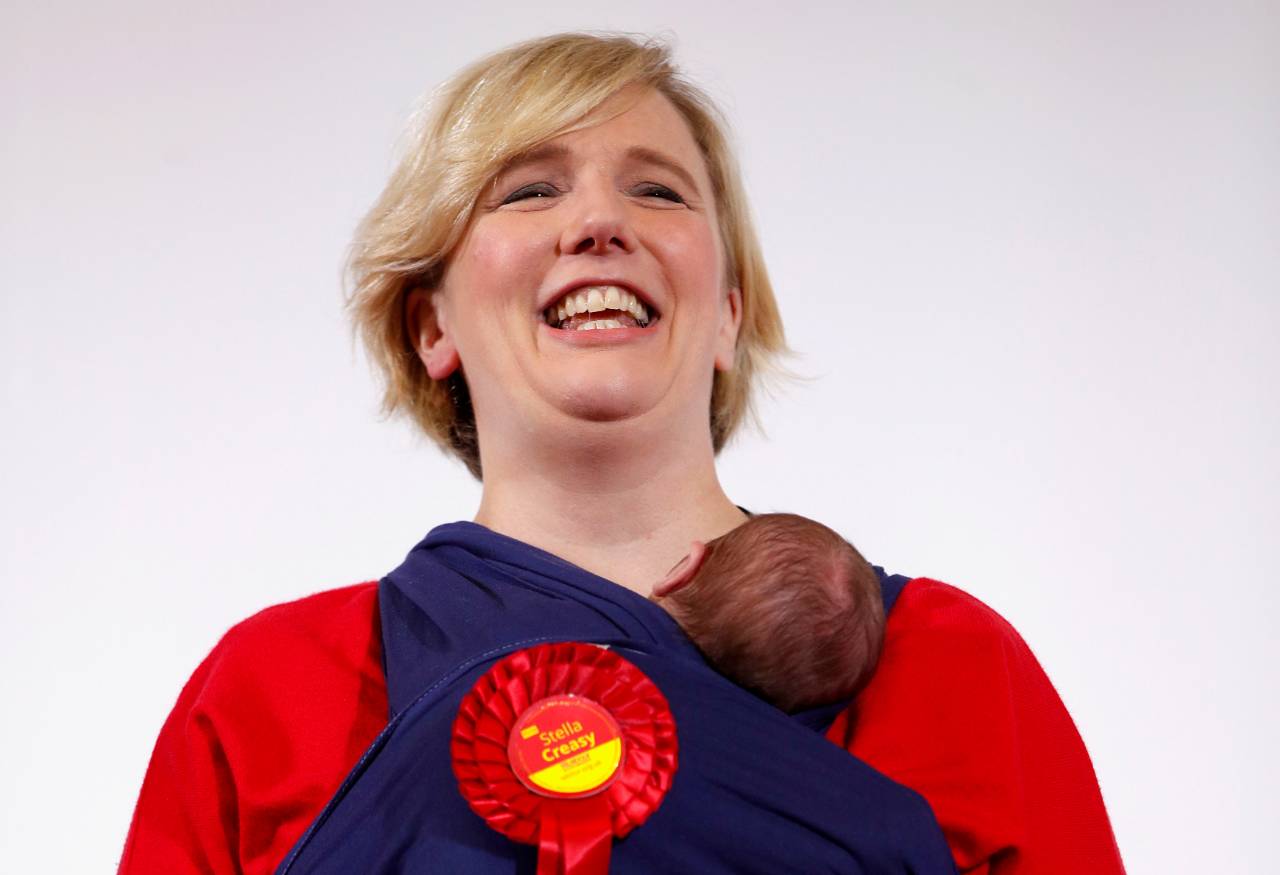 Stella Creasy plus baby - reuters