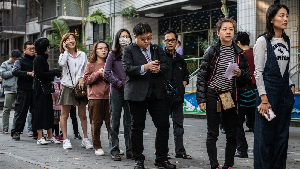Taiwanese Vote During The Presidential Election