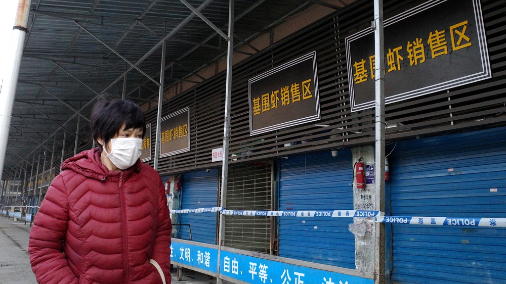 The virus was first detected among people at a now-closed food market in Wuhan. It also sold illegal wildlife