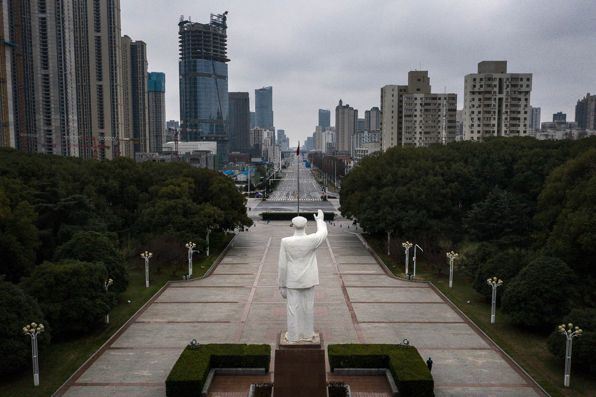 WUHAN, CHINA - FEBRUARY 07: General view of empty streets on February 7, 2020 in Wuhan, Hubei province, China. The number of those who have died from the Wuhan coronavirus, known as 2019-nCoV, in Chi