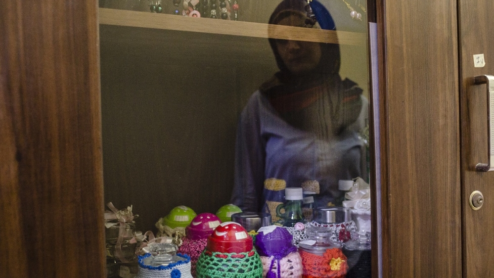 Objects made by women, as part of local NGO Dar Al Amal’s activities for women detained in prison in Lebanon. Many of them were arrested on charges of prostitution despite being victims of traffickers