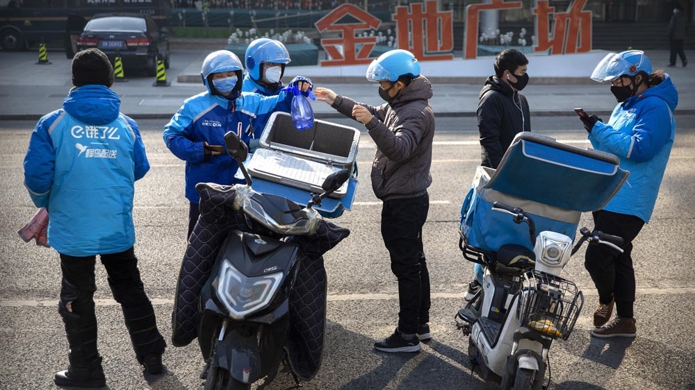 China delivery drivers