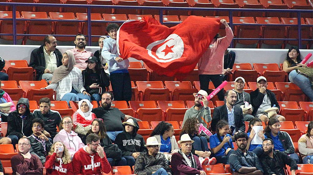 Tunisian tennis fans in Doha support Jabeur at the 2020 Qatar Total Open