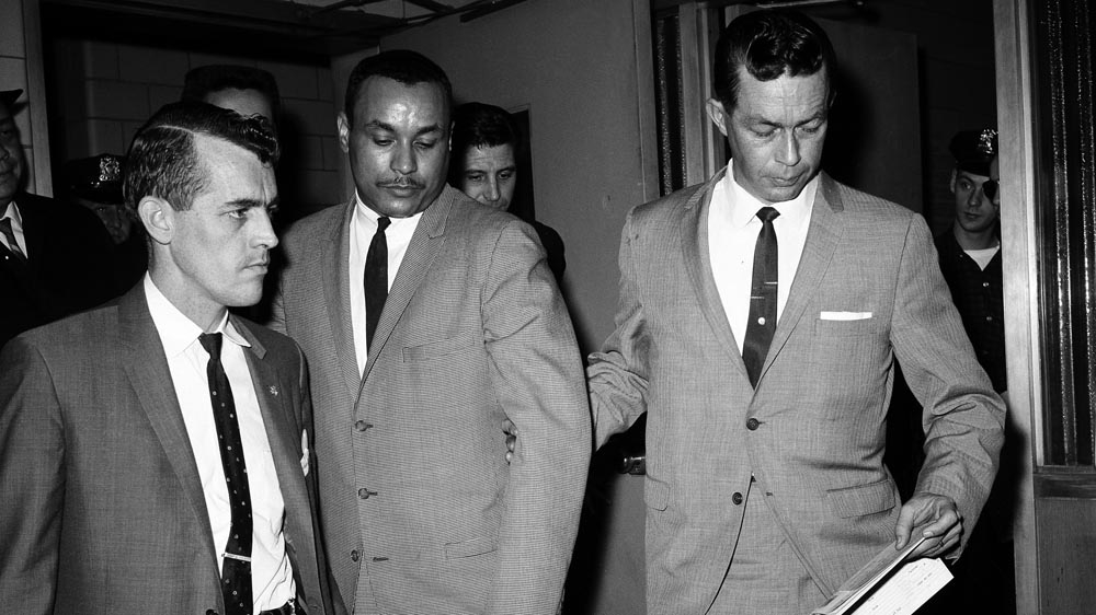 Khalil Islam, known at the time of the arrest as Thomas 15X Johnson is seen in this photo from 1965, maintained his innocence until he died in 2009.