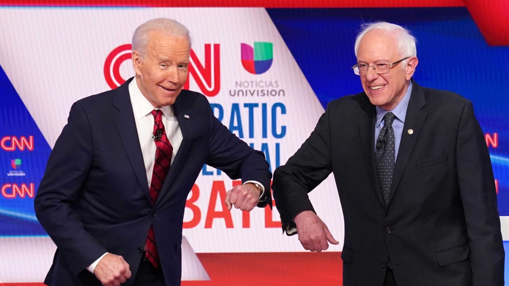 Biden and Sanders