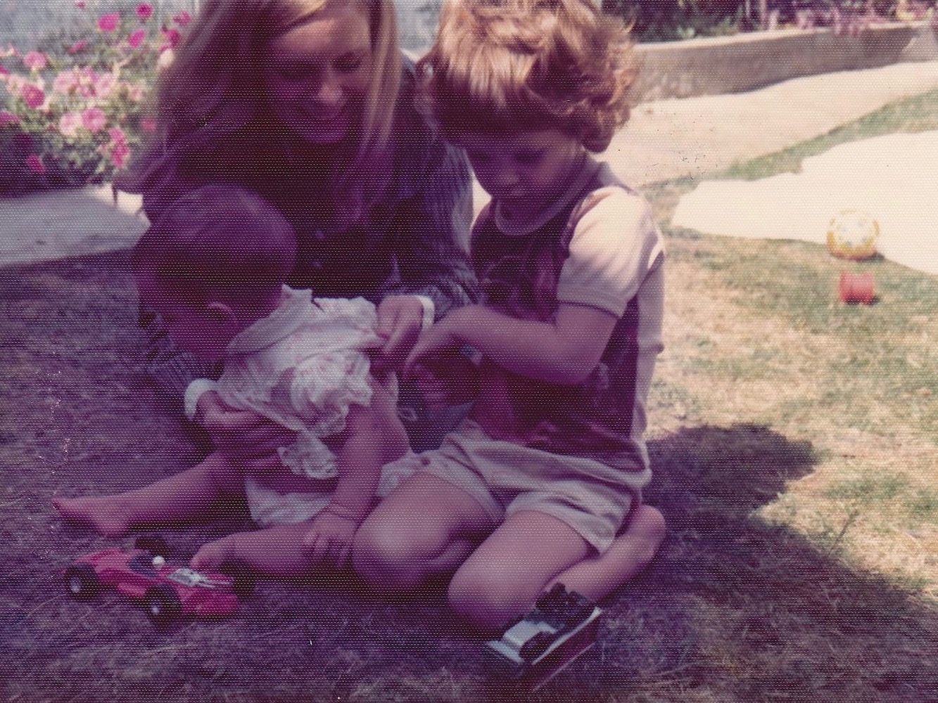 Jo as a baby with her mother and brother Daniel [Photo courtesy of Jo Varnish]