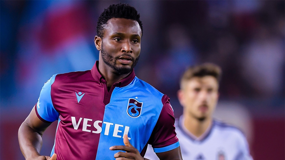 John Obi Mikel of Trabzonspor AS during the Turkish Spor Toto Super Lig match between Trabzonspor AS and Besiktas AS at the Senol Gunes stadium on September 29, 2019 in Trabzon, Turkey(Photo by VI Ima