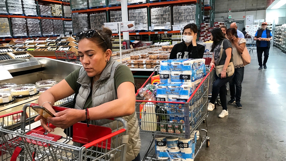 People in Mexico have been stocking up on basic supplies since more cases were announced.