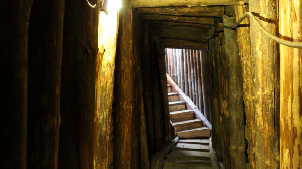 The tunnel exit that leads back to the museum’s courtyard [Photo courtesy of Tyra Bosnic]