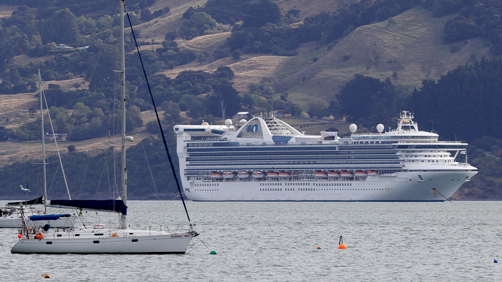 The Golden Princess, lying off Akaroa on New Zealand’s South Island, is the latest cruise ship to face concerns about the spread of coronavirus on board.