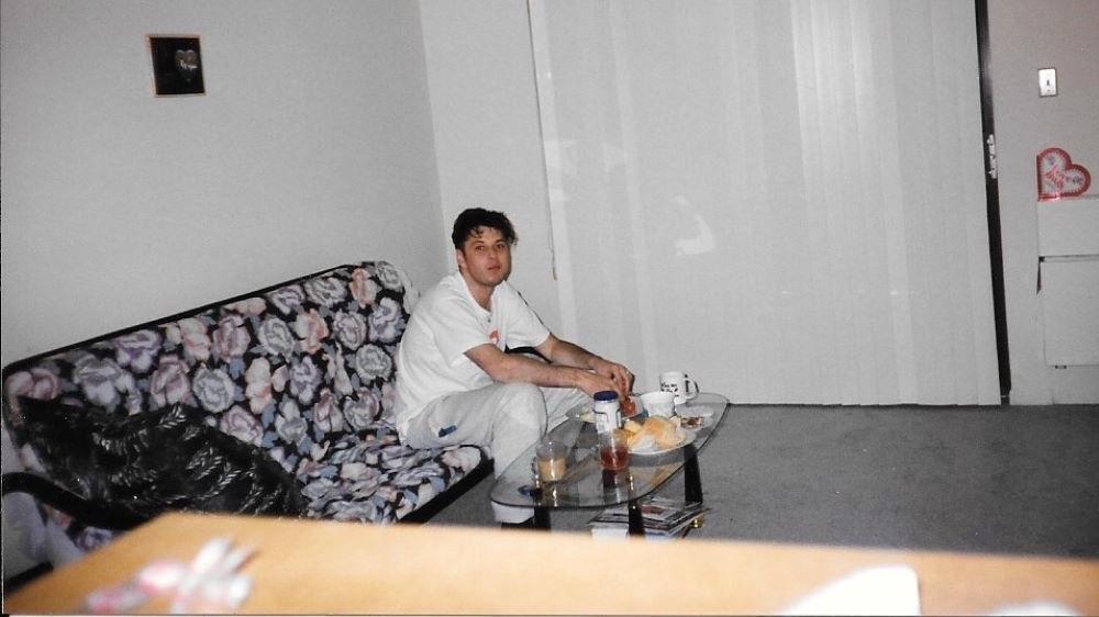 Tyra’s father’s first Chicago apartment, taken a few months after he resettled [Photo courtesy of Tyra Bosnic]