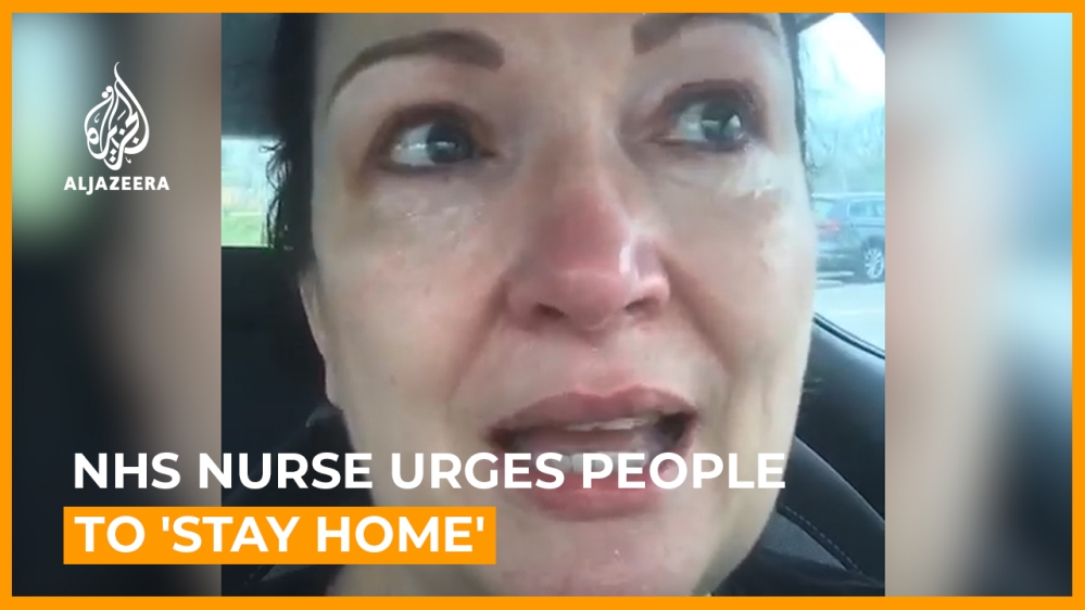 NHS nurse urges people to ''stay home