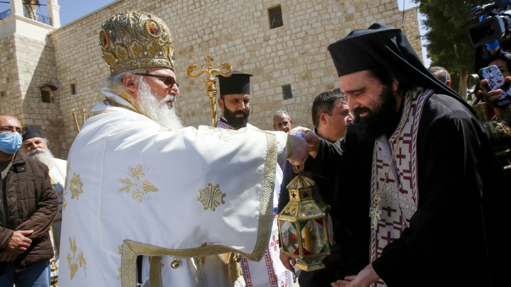 The Greek Orthodox and Armenian Orthodox churches share custody of Church of the Holy Sepulchre with Roman Catholics, who celebrated Easter last week
