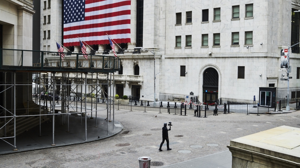 Wall Street empty