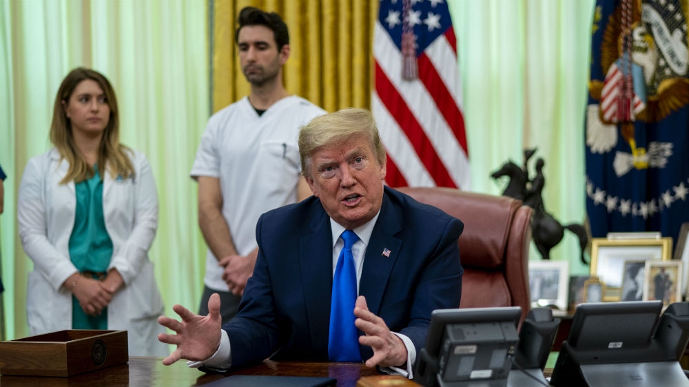 US President Donald Trump has tested negative for coronavirus