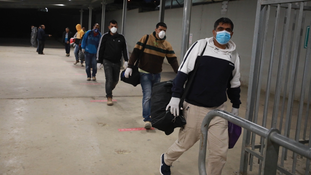 Palestinian workers in Israel