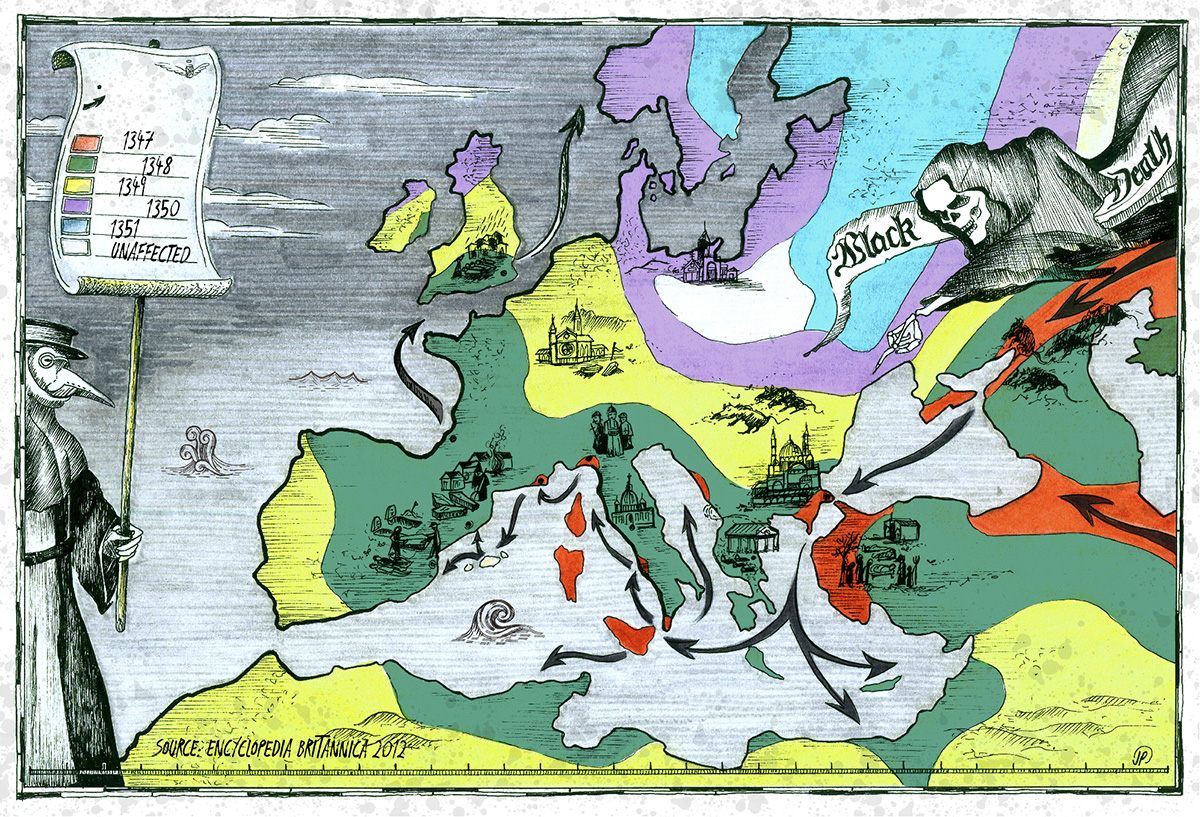 DO NOT USE: INTERACTIVE: Black death map