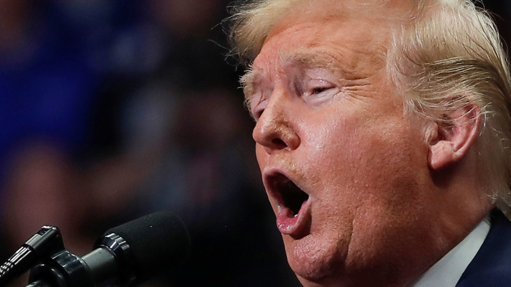 U.S. President Donald Trump holds a campaign rally in Charlotte, North Carolina