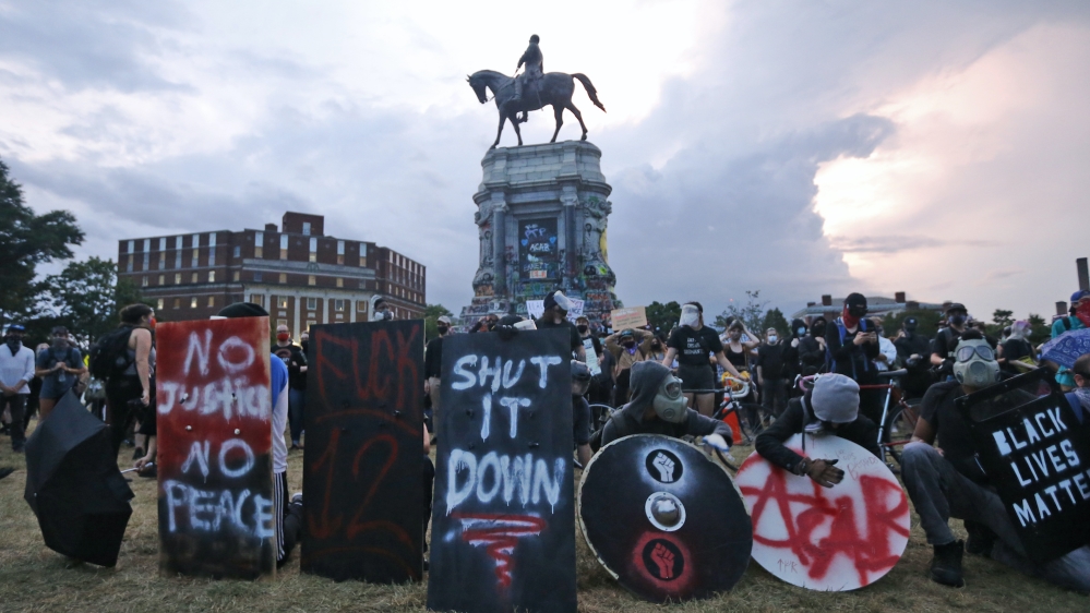 Protests against Confederate statues have been present for years but gained momentum as the US reckons with systemic racism in the wake of George Floyd’s alleged murder by Minneapolis police